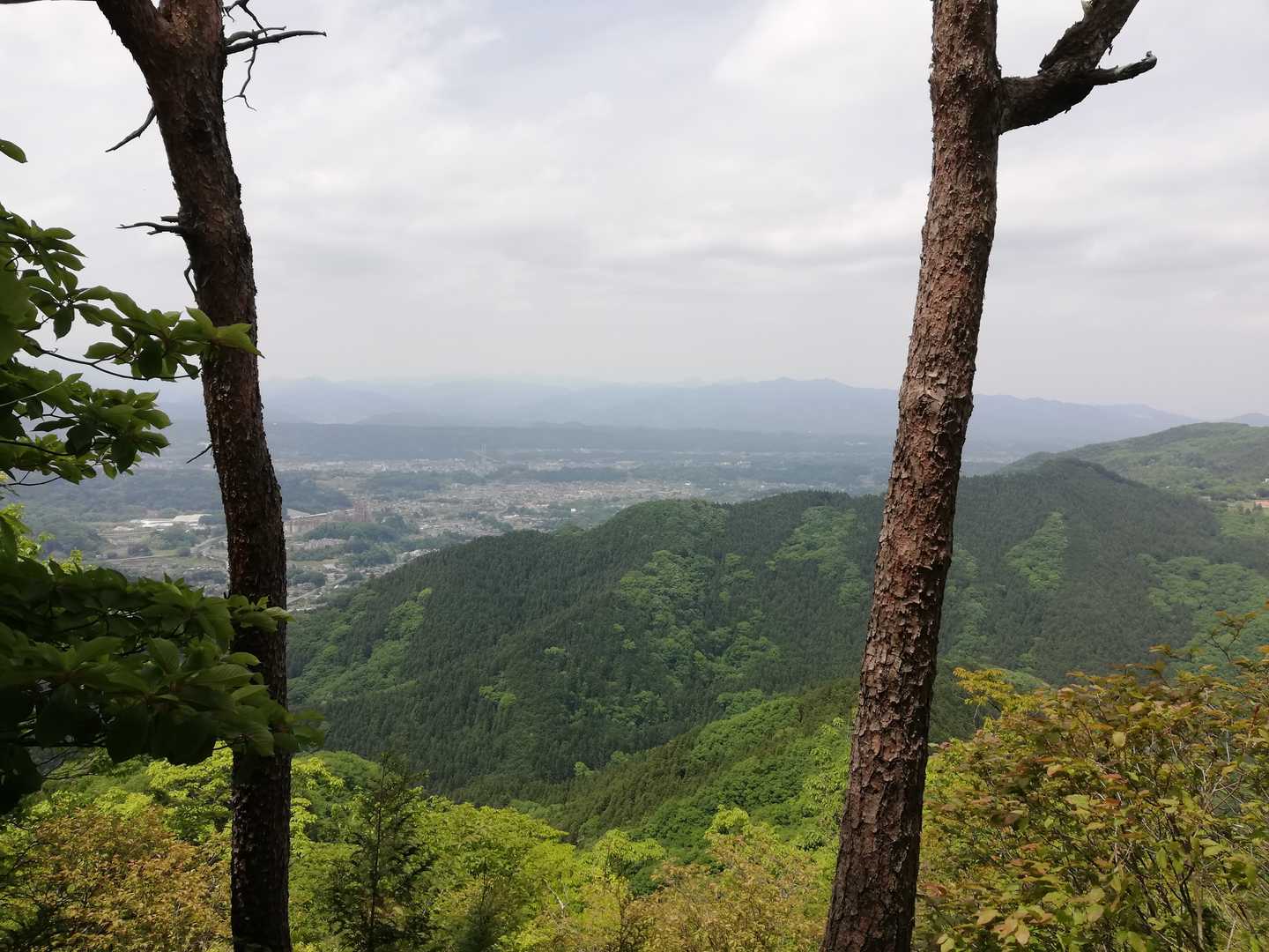 浅間神社尾根からの秩父市街