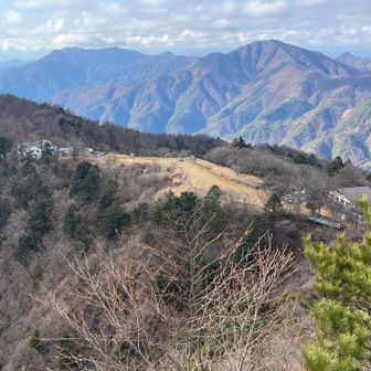 山頂から四季楽園など