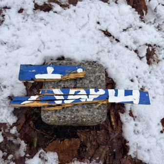 六郎山の山名板パズル
だいぶ苦労してここまで組んだ
残りは雪に埋もれてそう