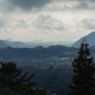 顕鏡寺からの眺め。橋本市街