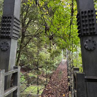 吊り橋渡って帰ります
　ありがとうございました😊