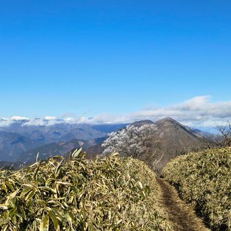 南アルプスは真っ白です