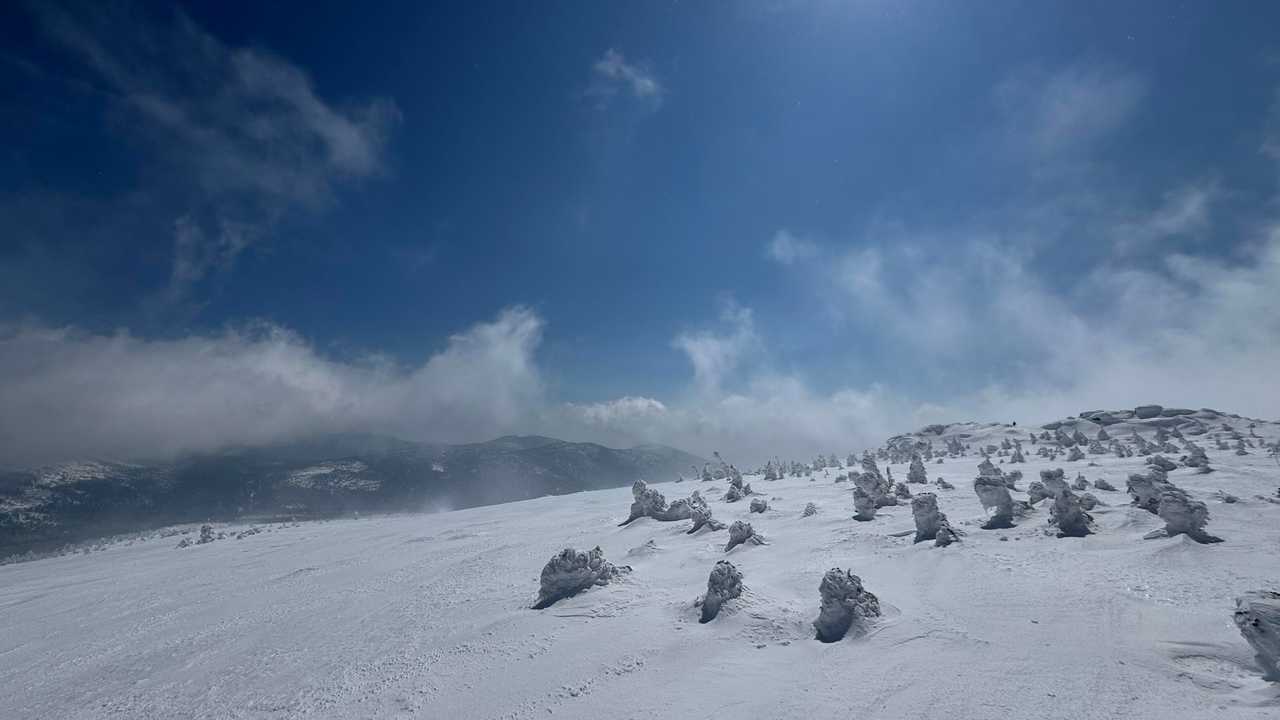 西吾妻山、スノーシューハイク の写真 10