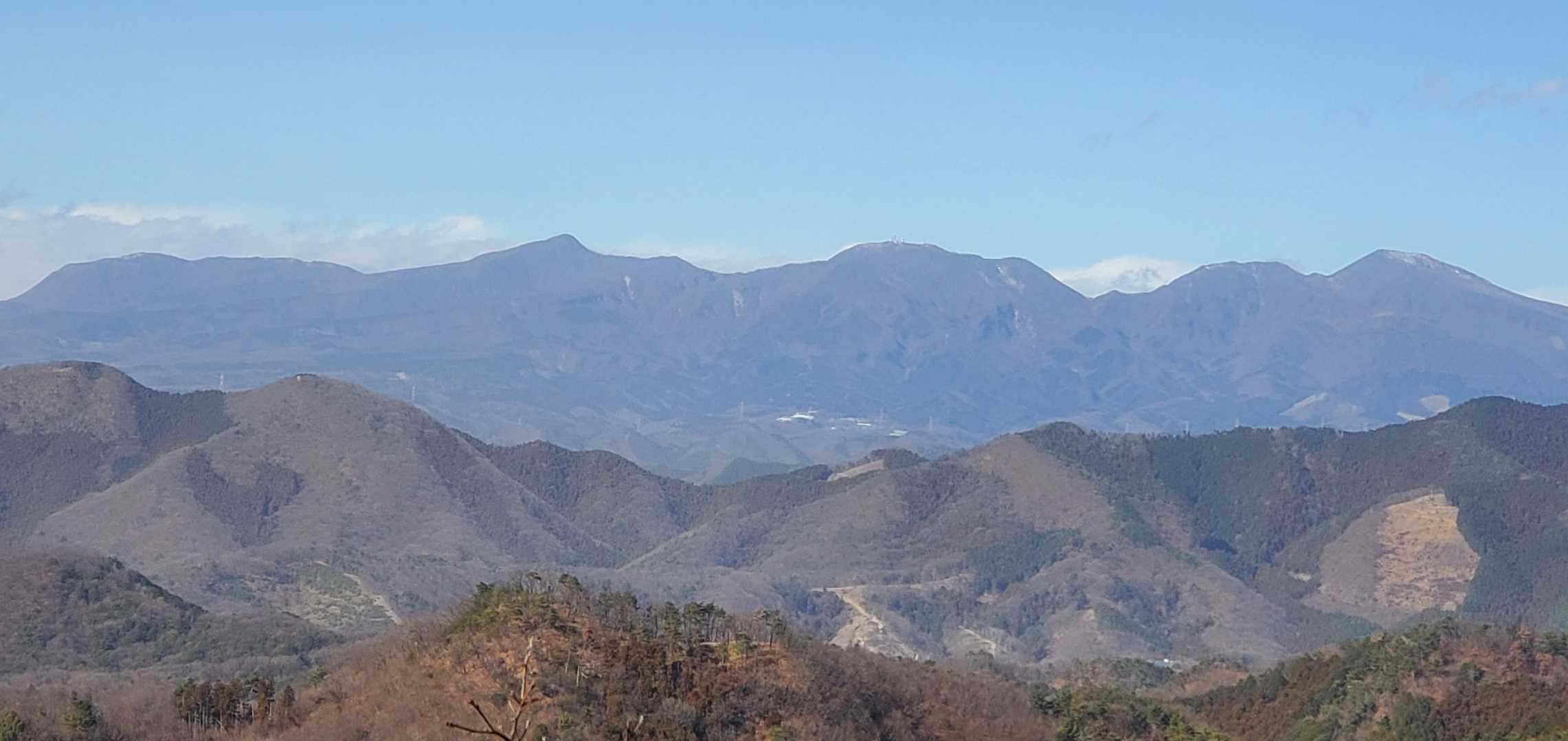 赤城山と仙人ヶ岳への稜線