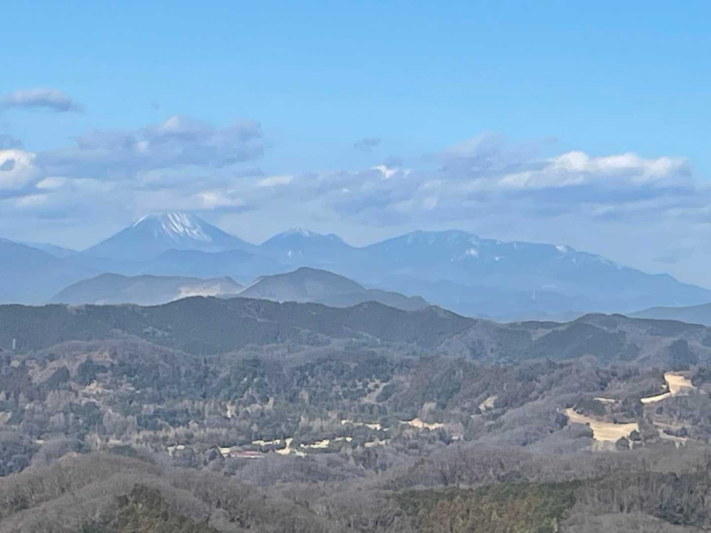 第二展望台からの眺め
男体山を筆頭に日光連山が綺麗に見えました