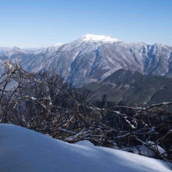 前社森からの眺めもいいね😊
正面の瓶ヶ森も白銀の世界