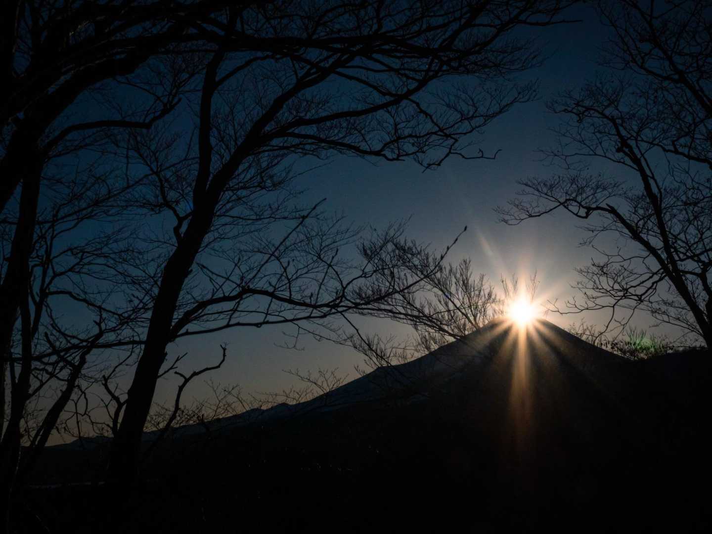 石割山神社駐車場-石割山-平尾山-大平山 往復コースの写真