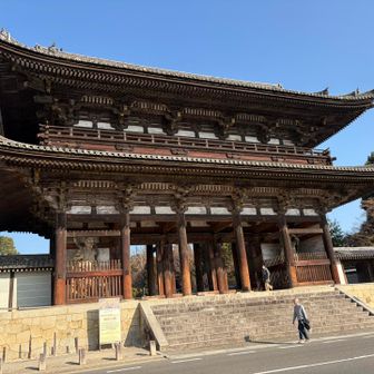 仁和寺の前通って