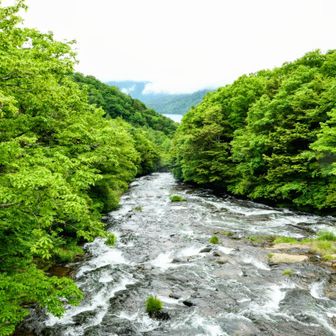 湯川と中禅寺湖