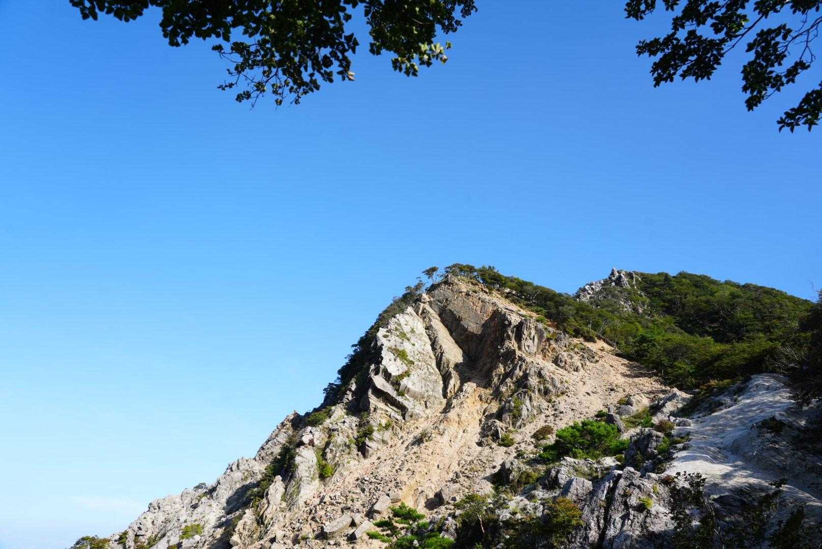 武平トンネル西登山口-武平峠-鎌ヶ岳 往復コースの写真