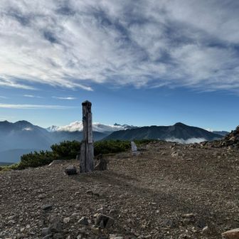 北ノ俣岳山頂