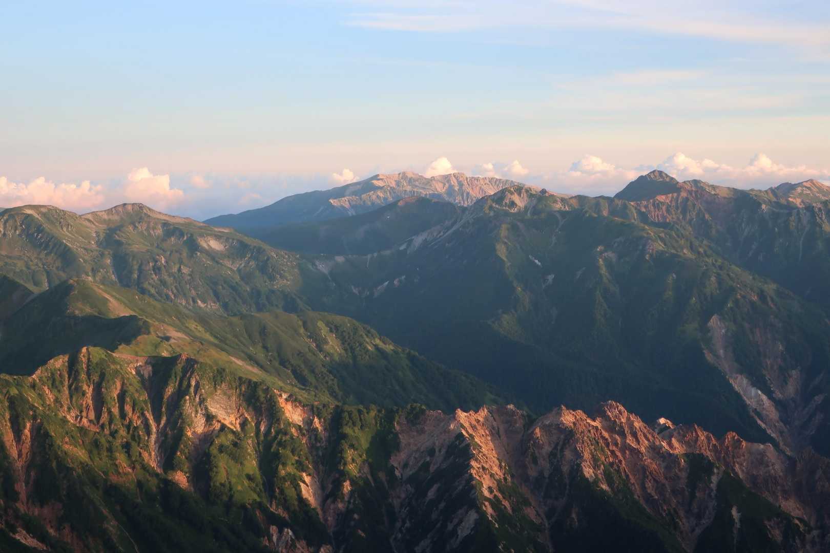 薬師岳、鷲羽岳、水晶岳…