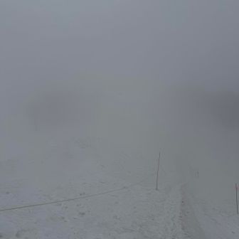 ゴンドラ降りてやっぱりガス