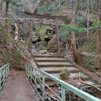 鉄製の階段を渡る