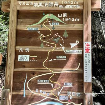 険しい山です
単独入山は避けてと
