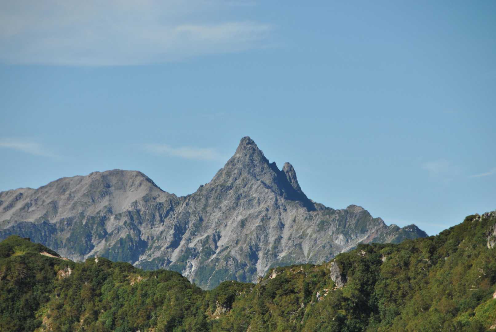 燕岳登山口-合戦沢の頭-燕岳-観音峠 縦走コースの写真