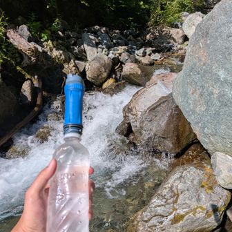 初めて浄水器で水のんだ