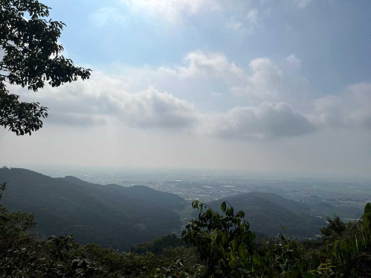 筑波山は見えませんね