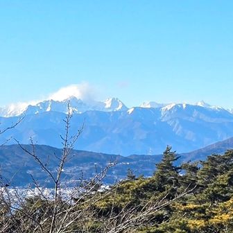 ズームで穂高の山々🏔️