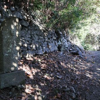 一丁ごとにお地蔵さまが見守ってくれている
和泉葛城山の丁石道もこんな感じだ