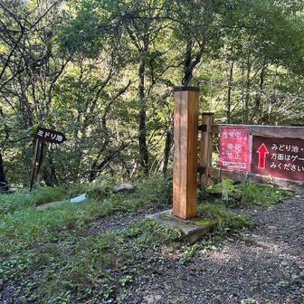 稲子湯唐沢橋駐車場のゲートを出発。