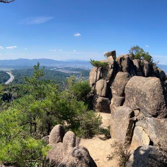 下山中の天狗道尾根筋から。