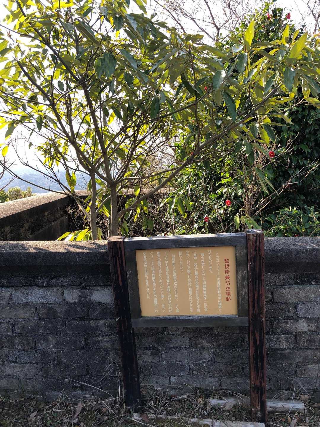 防空壕跡