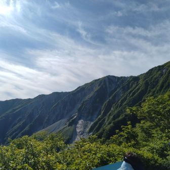 6合目休憩場所からの大山北側　いかつい