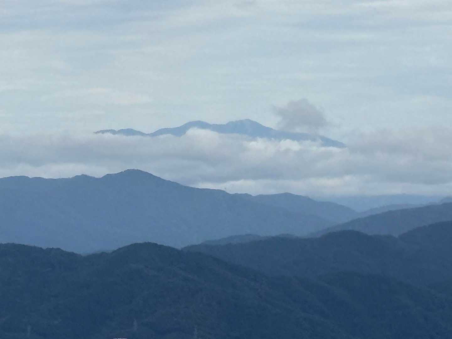 白山にも雲がかかってきたけどいい日に⛰️これました🙏