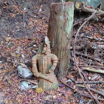 埴輪の顔が😆大魔神が怒ると怖いよ👹