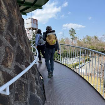 展望台に登ります。