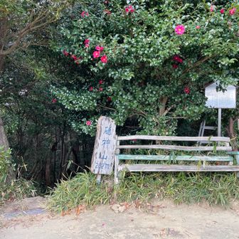 急階段をクリアして砥神山登頂！