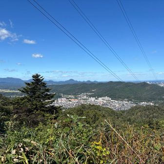 西風蕃山へ向かう途中
七ツ森が遠くに見える