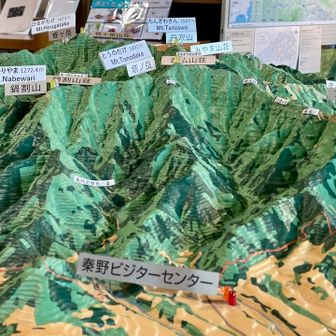 中央が今日登った大倉尾根
左に鍋割山　右に三ノ塔
奥に丹沢、蛭
丹沢はルート多く人気なことわかる気がします