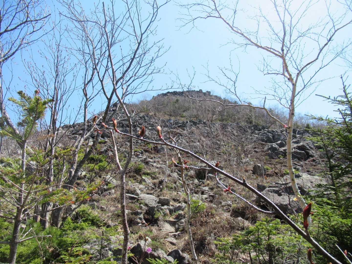 標識からの岩石山⛰️