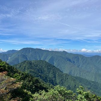 八経ヶ岳方向