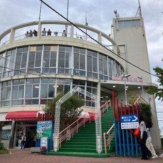 現存する数少ない回転展望レストランがあります