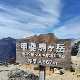 この看板は北杜市
