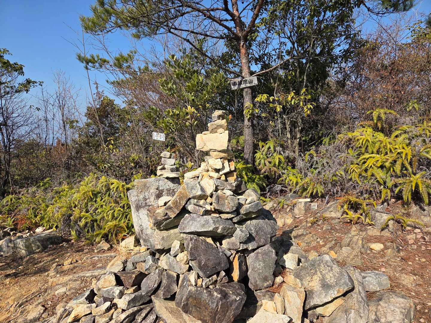 呉ポートピア駅-天狗城山-小松尾山-市光山-発喜山-矢野駅 縦走コースの写真