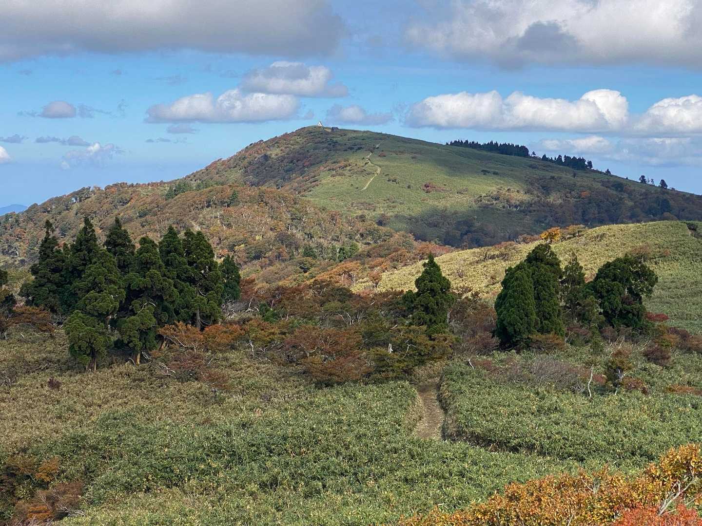 山頂（須賀ノ山）方向。