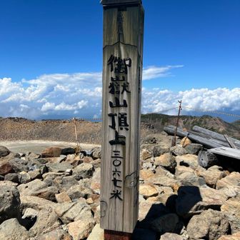 ほぼ1年ぶりの御嶽山頂上!
