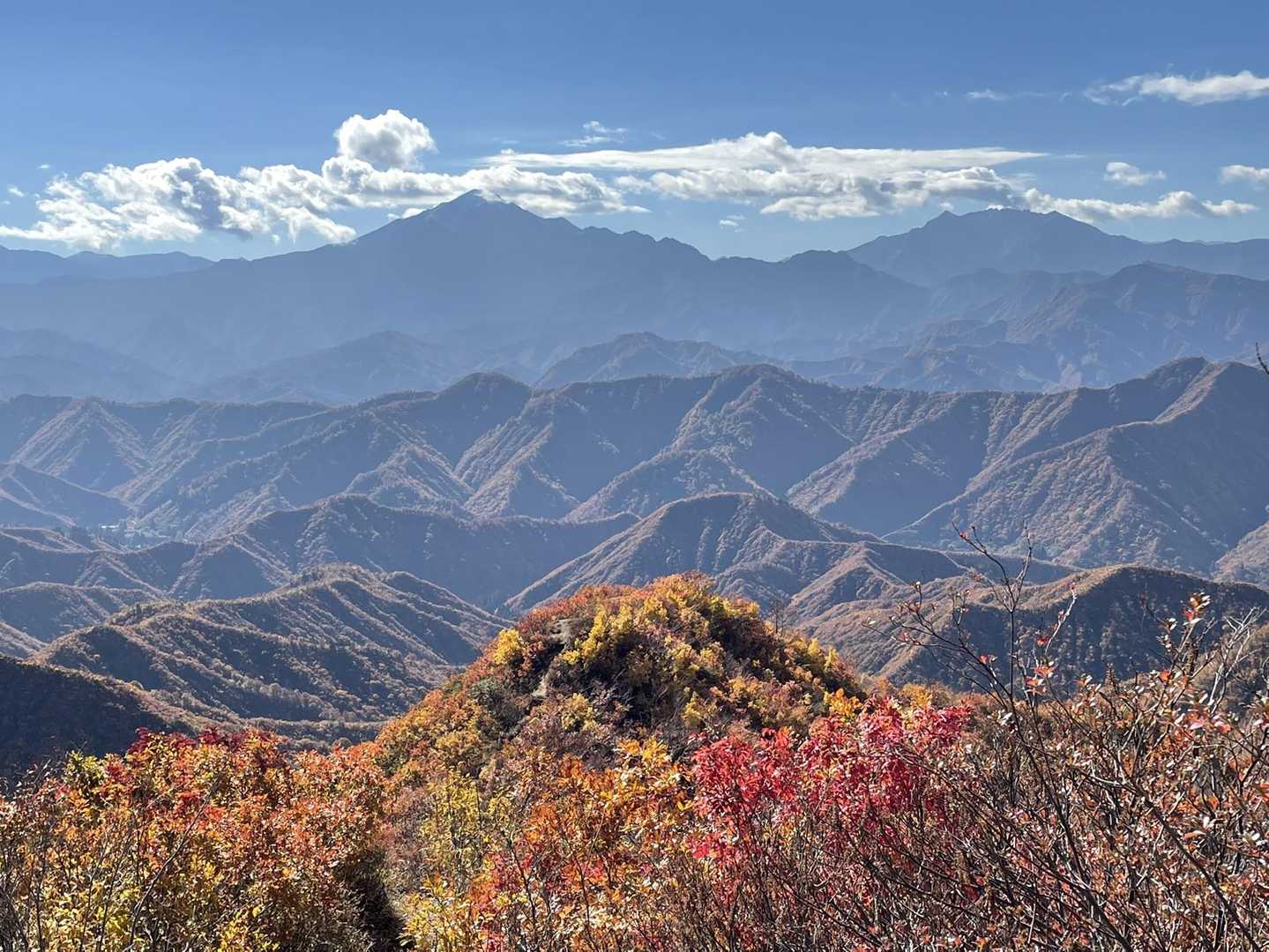 越後駒ヶ岳と八海山が、序盤からほぼずっと良く見える❣️