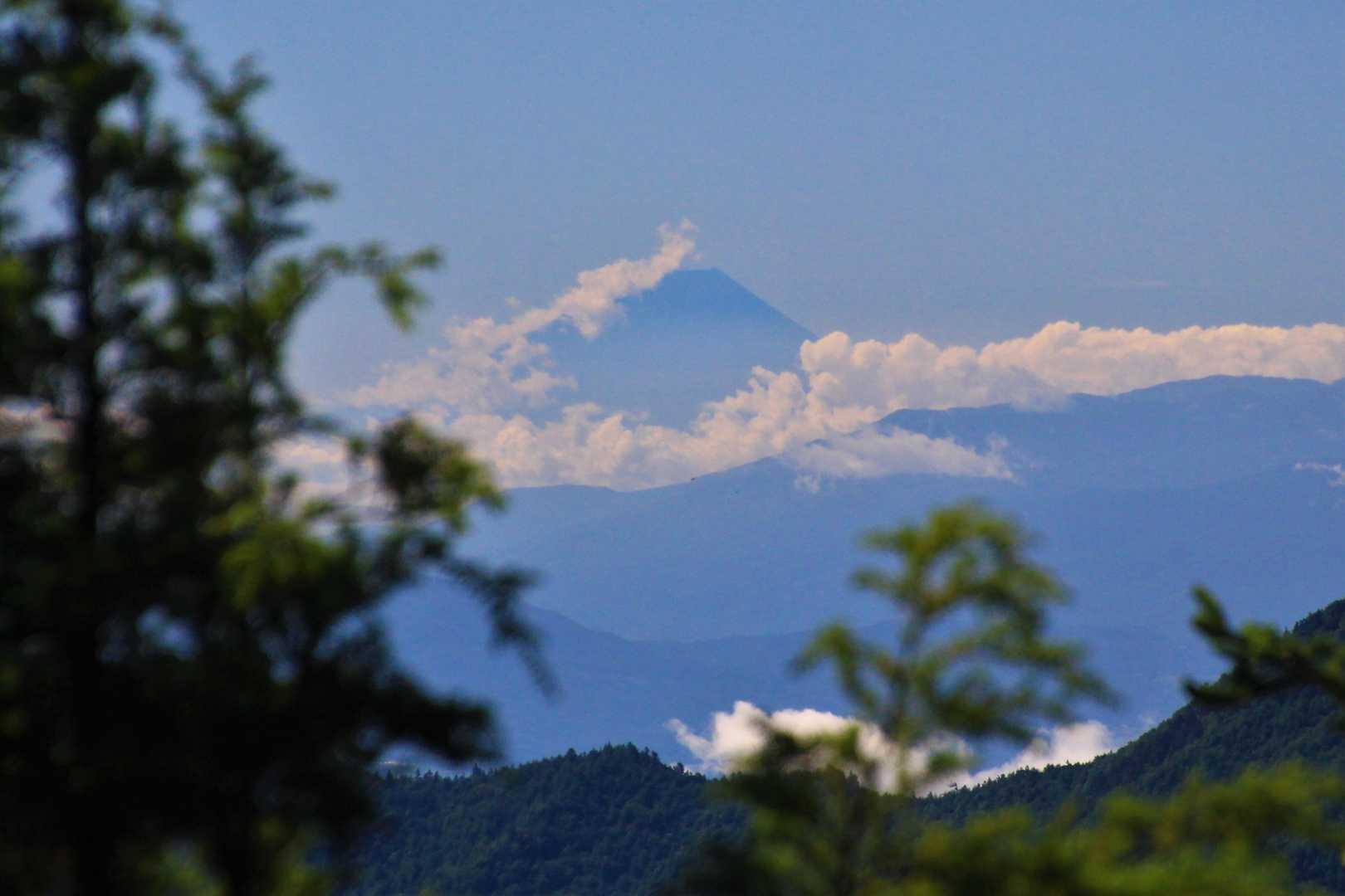 富士見ベンチからの富士山