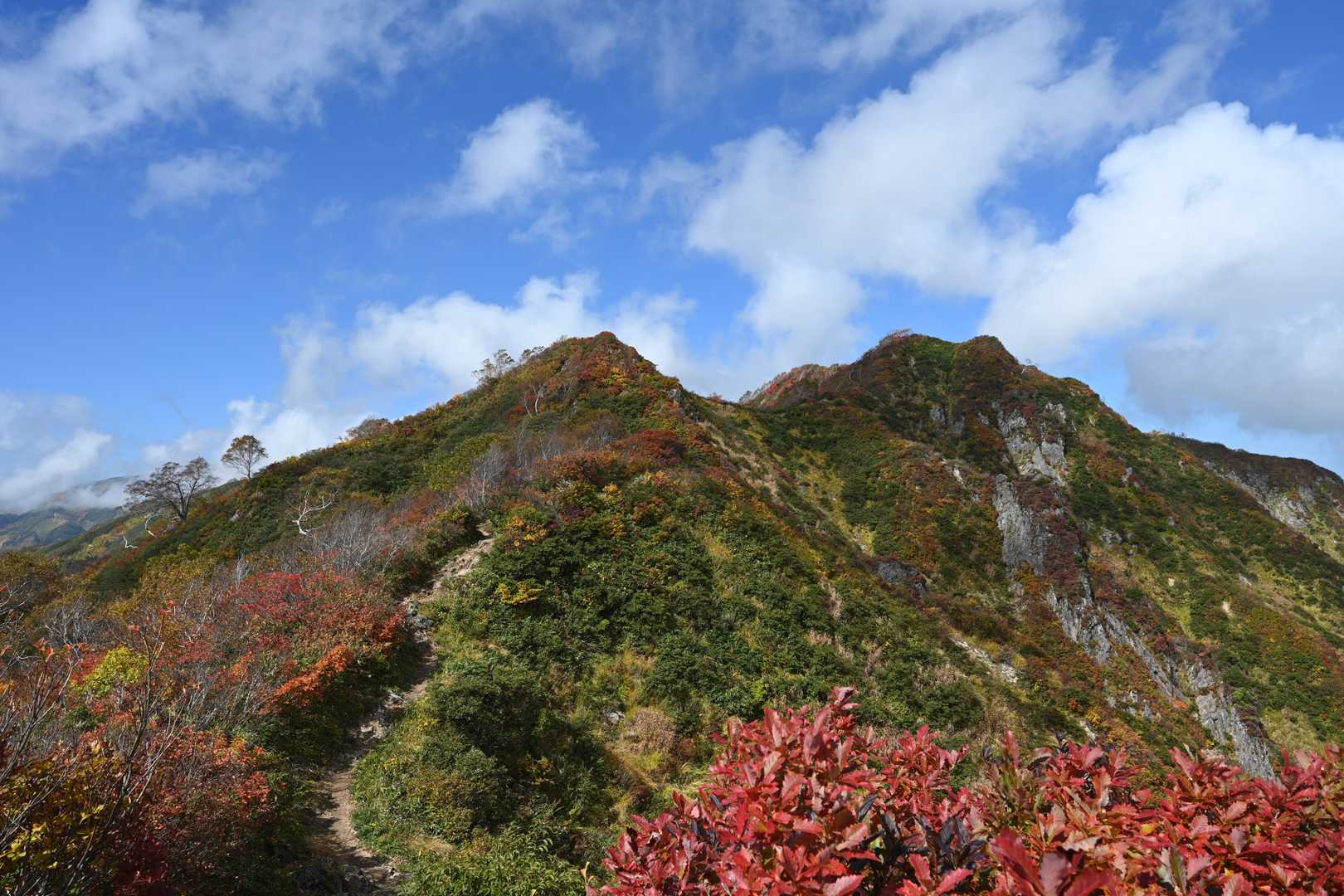 御沢登山口-横峰-草履塚-飯豊山神社-飯豊山-駒形山-御西 周回コースの写真