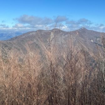白倉岳から迷岳を振り返る