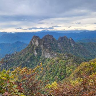 相馬岳から望む金洞山
