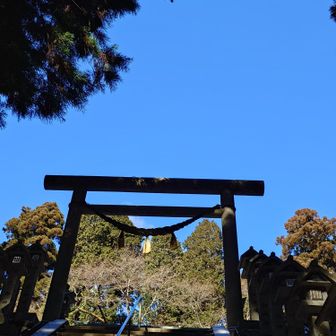 葛木神社の鳥居⛩️と青空のコラボ‼️
綺麗です😊