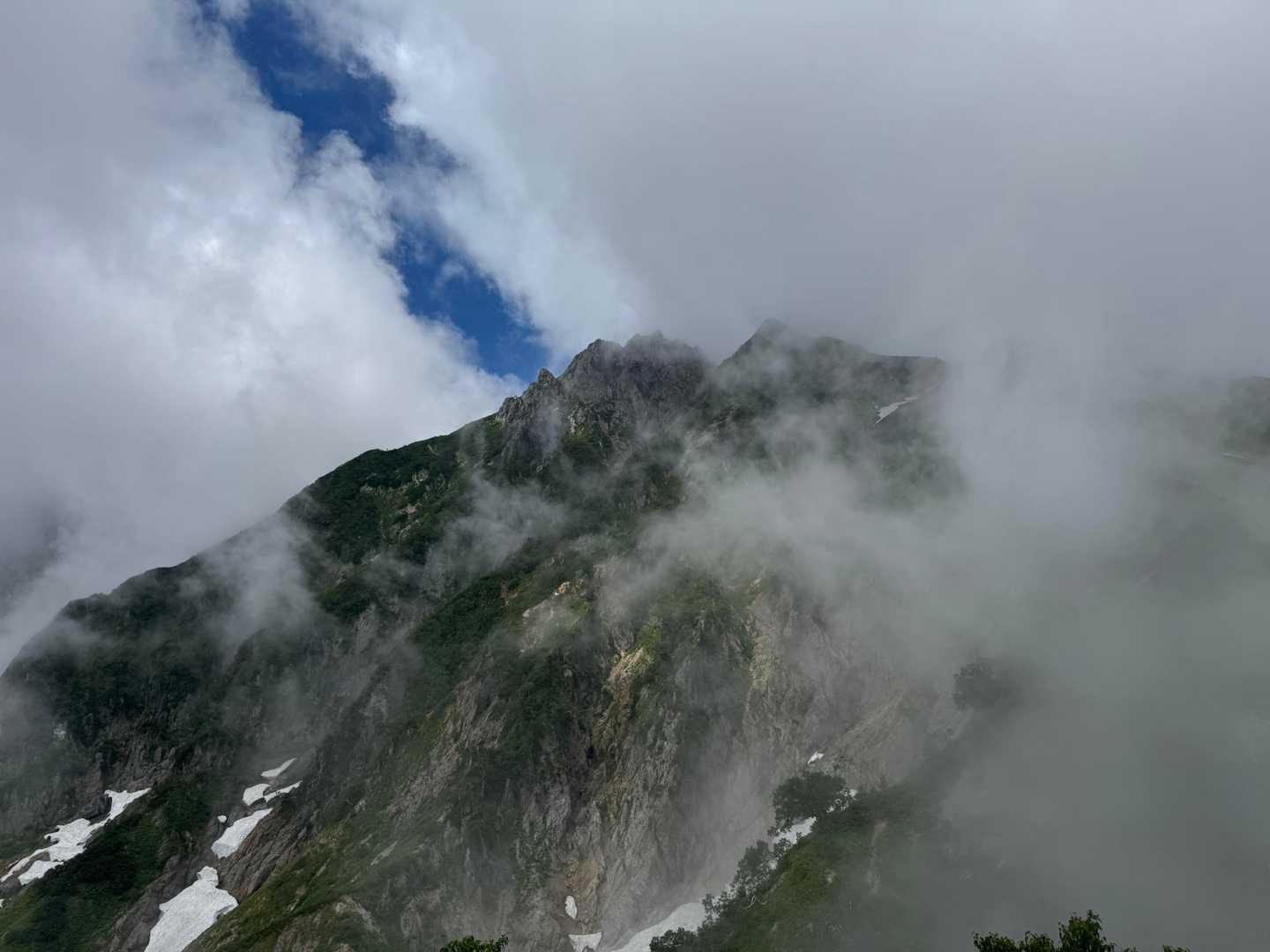 地蔵の頭-小遠見山-中遠見山-大遠見山-西遠見山-白岳-五 縦走コースの写真