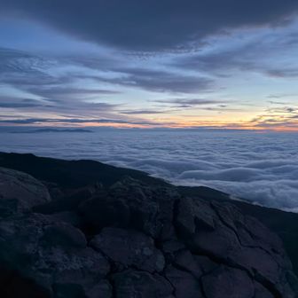 雲海と蔵王連峰