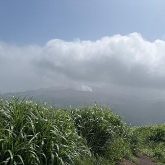 阿蘇山の噴煙